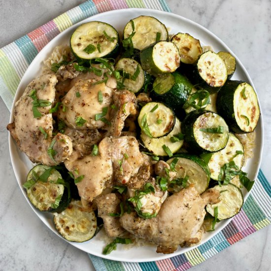 Sheet-Pan Chicken & Zucchini