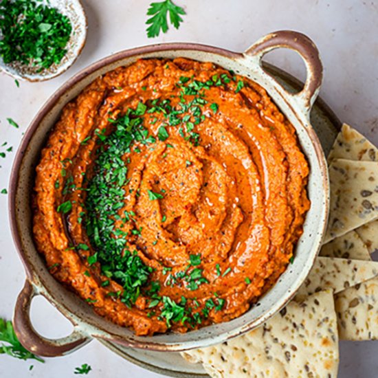 EGGPLANT & RED PEPPER DIP