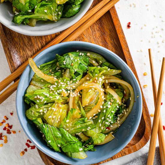 Lettuce “Kimchi” Style Salad