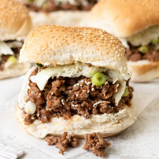 Asian Sloppy Joe Sandwich