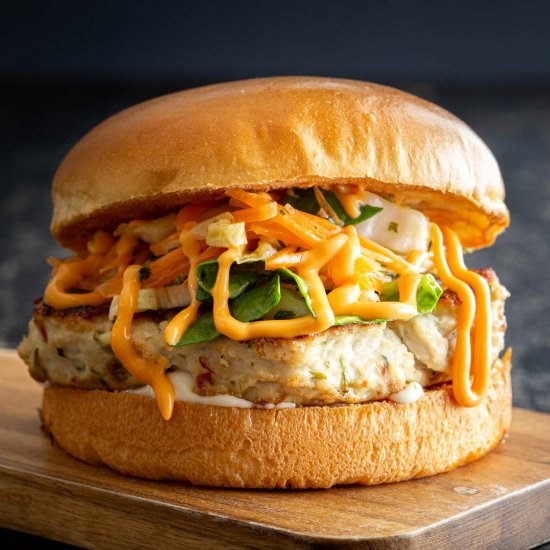 Easy Thai Chicken Burgers