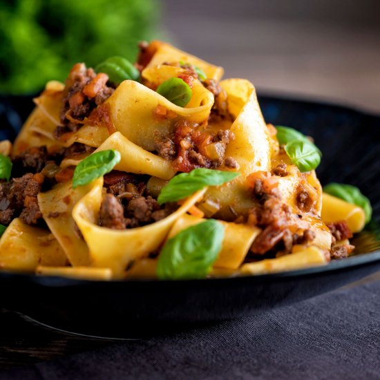 Lamb Ragu with Pappardelle Pasta