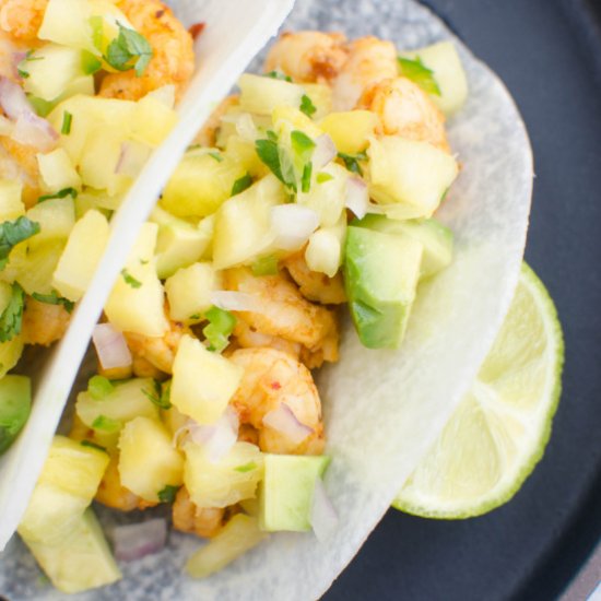 Chipotle Shrimp Jicama Tacos