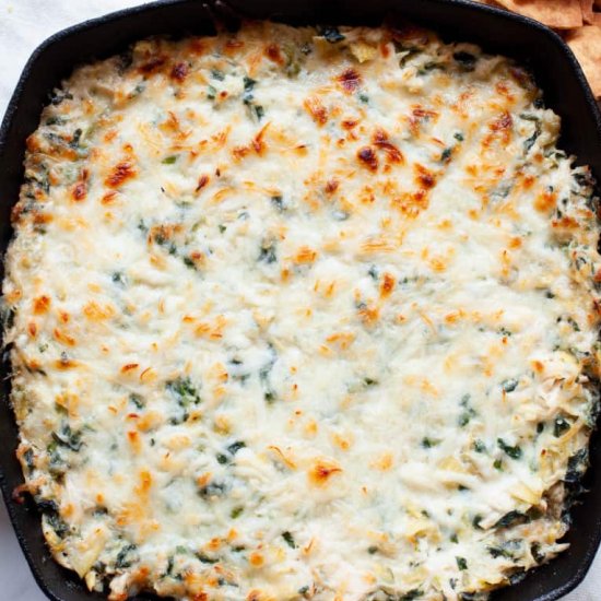 Chicken Spinach Artichoke Dip