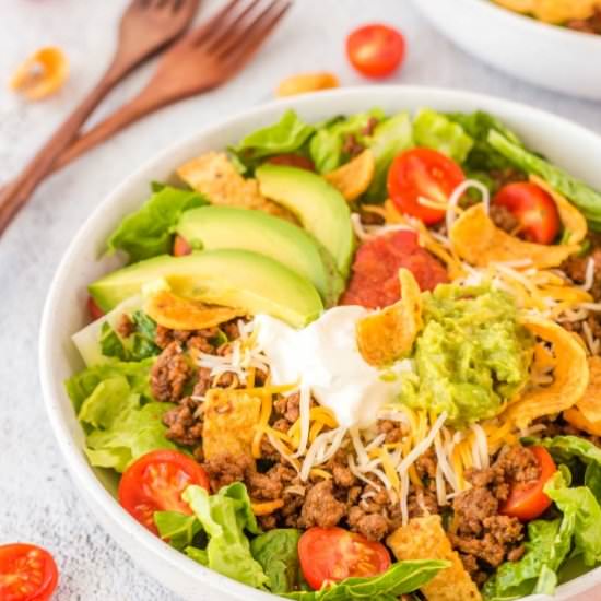 Easy Beef Taco Salad