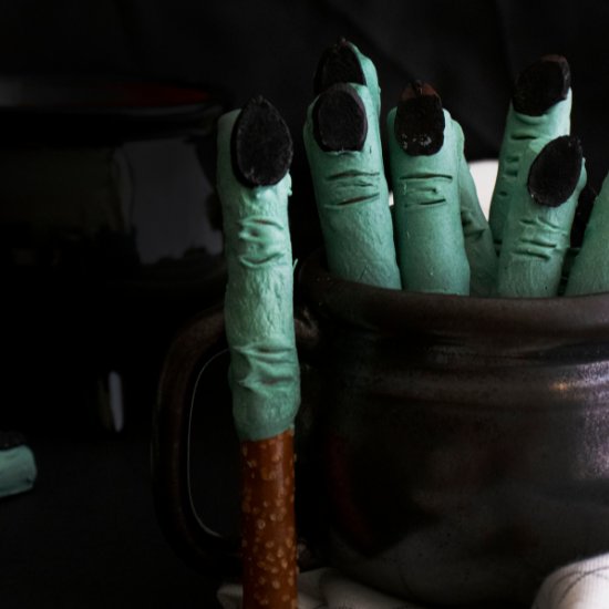 Witch Finger Pretzels