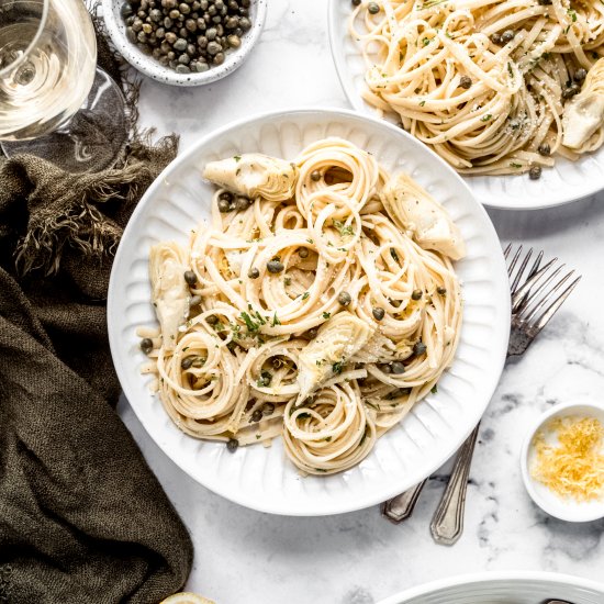 Lemon Artichoke Pasta