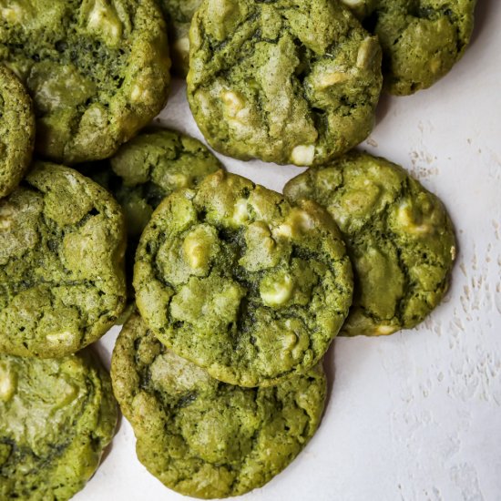 Crispy Matcha Cookies