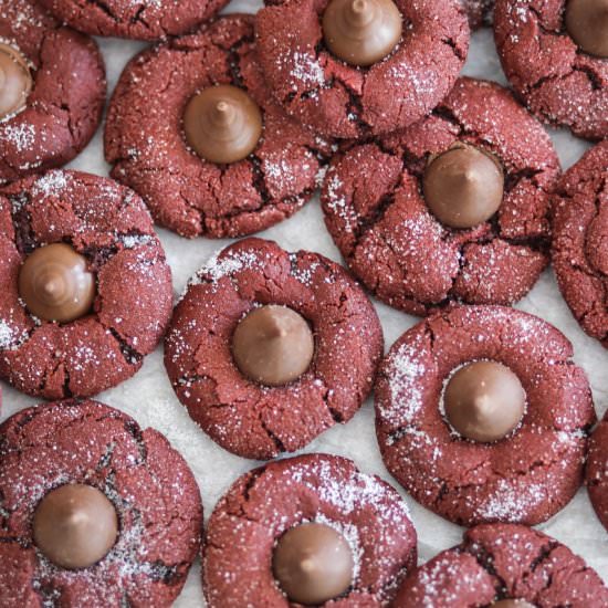 Red Velvet Kiss Cookies