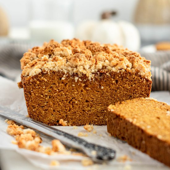 Paleo Pumpkin Streusel Bread