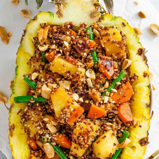 Simple Pineapple Quinoa Stir-Fry