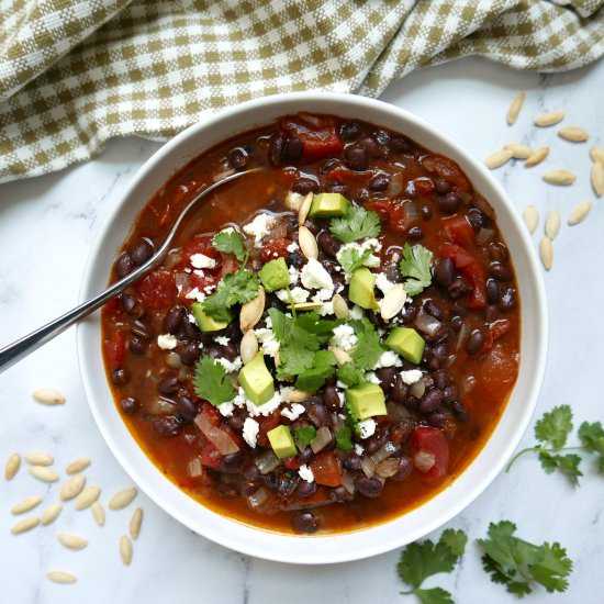 Southwest Black Bean Soup