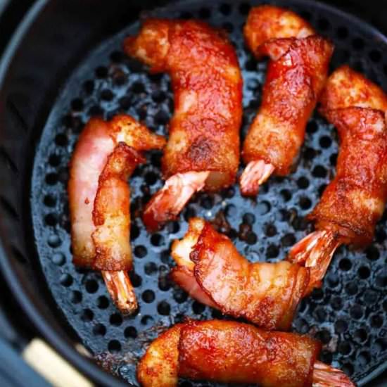 Air Fryer Bacon Wrapped Shrimp