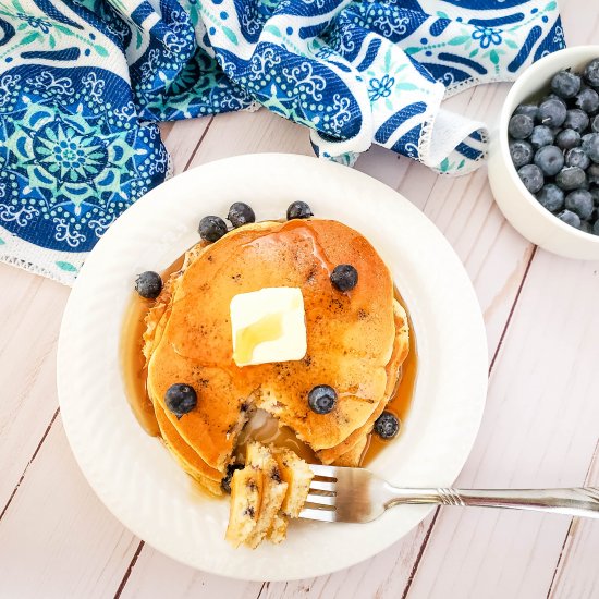 Blueberry Muffin Mix Pancakes