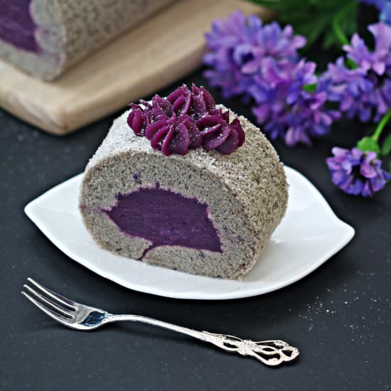 Purple Sweet Potato Cake Roll