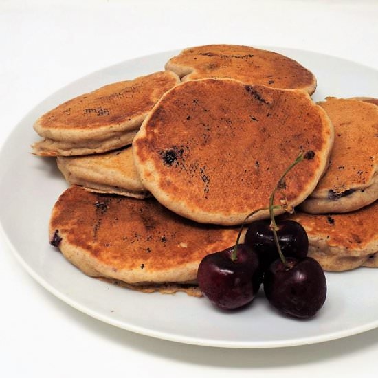 Fresh Cherry Pancakes