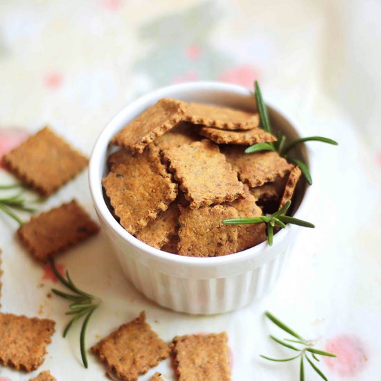 Gluten-free rosemary crackers