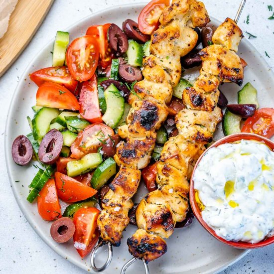 EASY CHICKEN SOUVLAKI