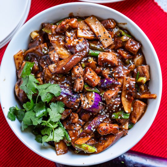 Szechuan Pork and Chinese Eggplant