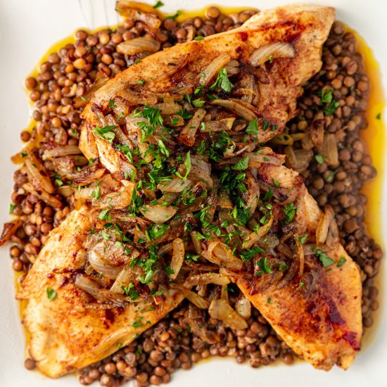 Berbere Chicken and Lentils