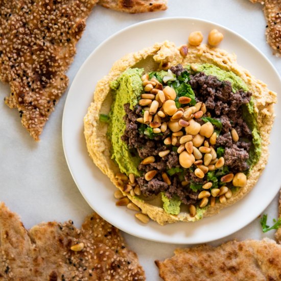 Lamb Hummus (Kawarma)