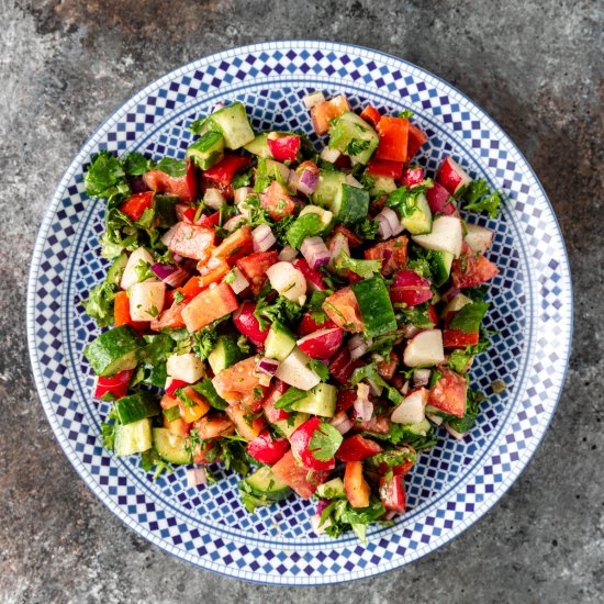 Vegetable Salad with Spiced Lemon