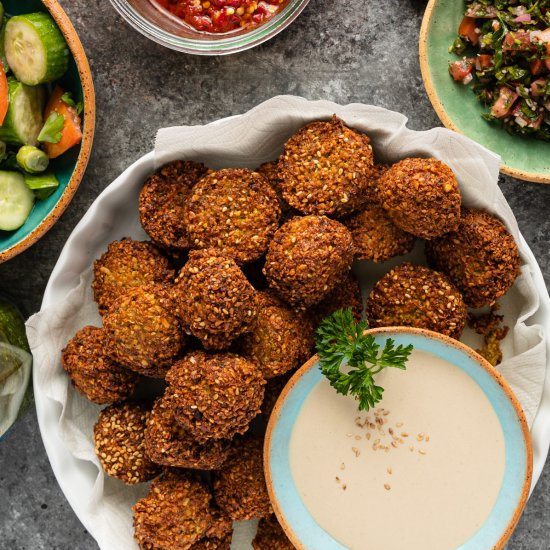 Chickpea Patties (Pan Fried Falafel