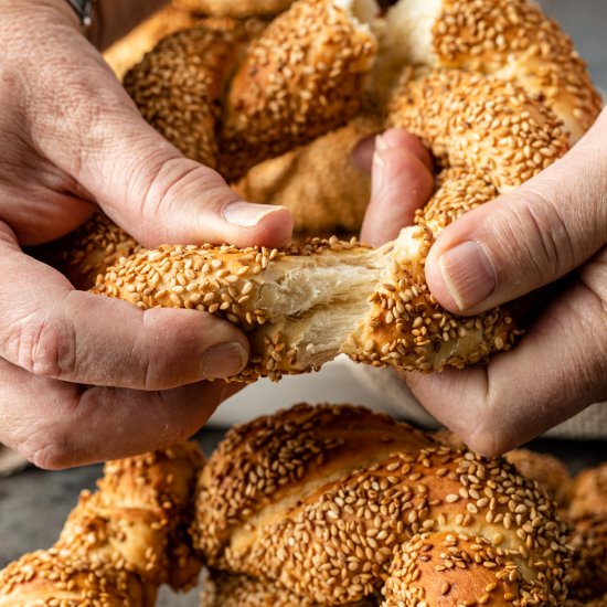 Sesame Bread Rings (Turkish Simit)