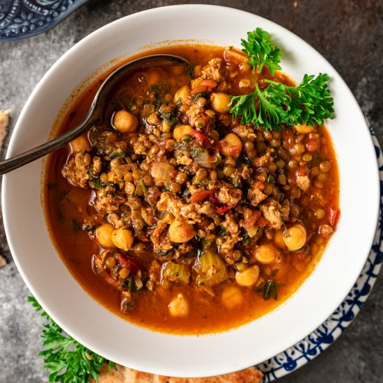 Moroccan Lentil Soup (Harira)