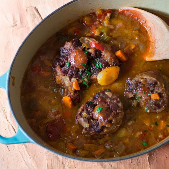 Oxtail Stew with Apricots