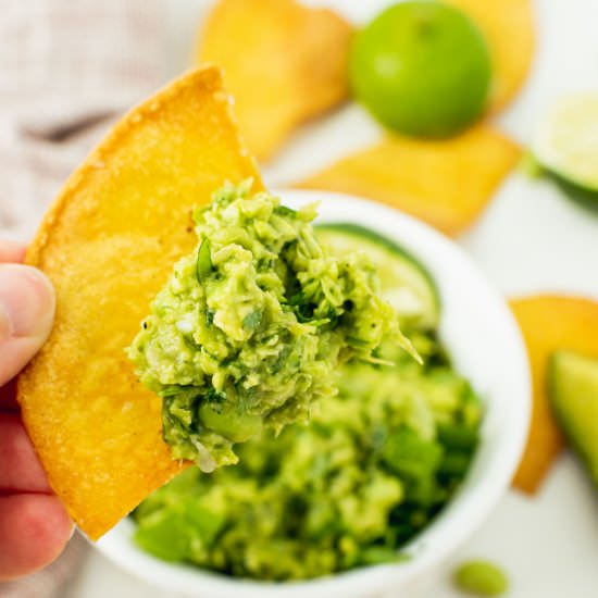 Chunky Edamame Guacamole