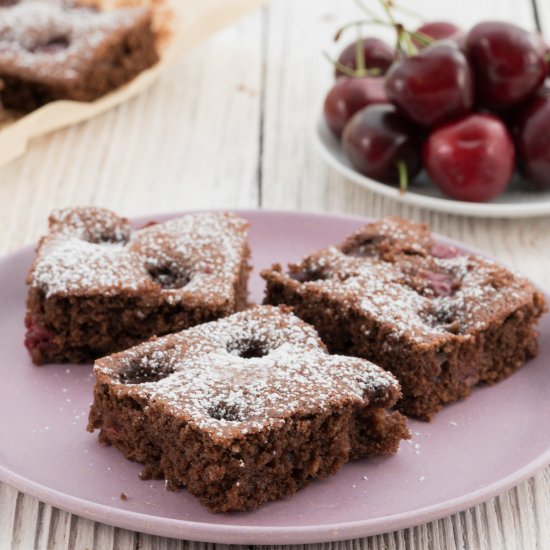 Easy Chocolate Cherry Sheet Cake