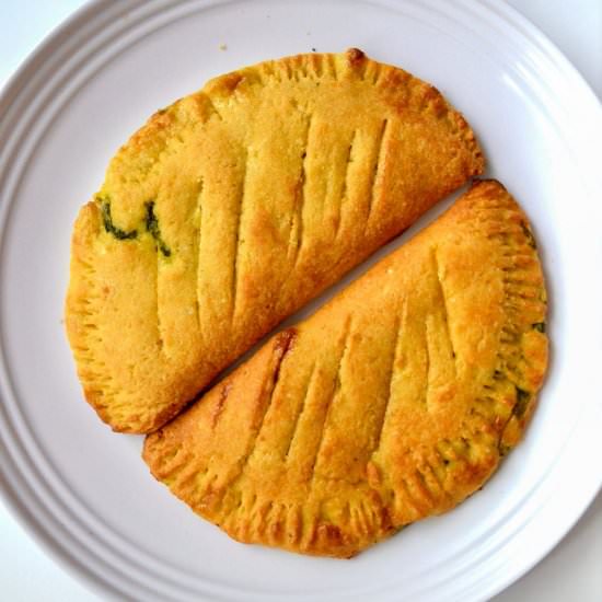 Keto Spinach Cream Cheese Calzone