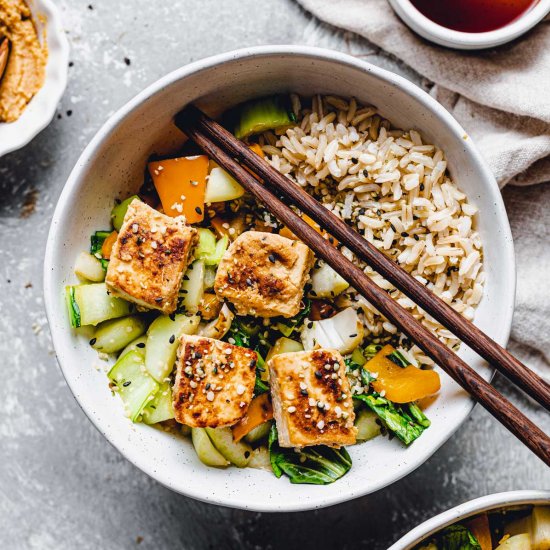 Easy Miso Marinated Tofu Cubes