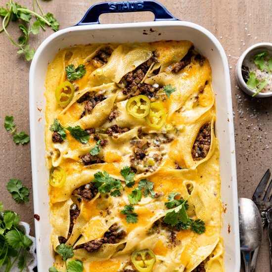 Philly Cheesesteak Stuffed Shells