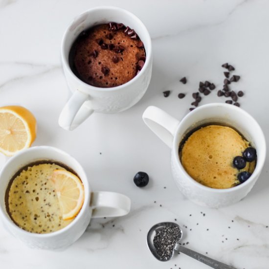 Minute Mug Cakes – Three Ways!