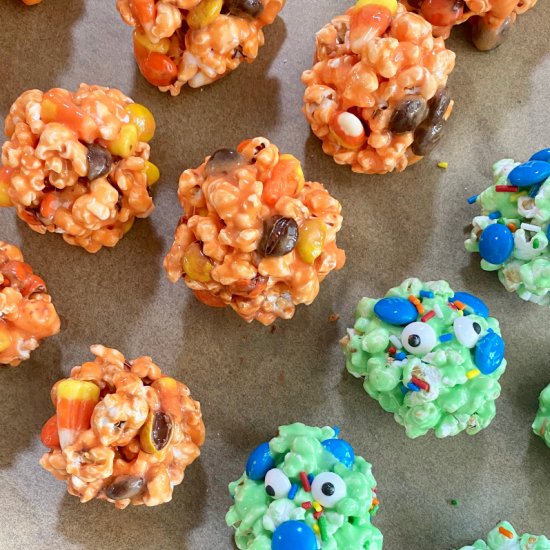 Halloween Popcorn Balls