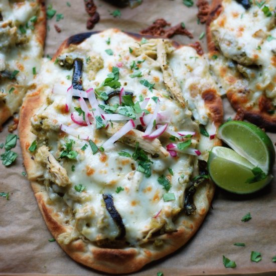 Chicken Posole Verde Pizza