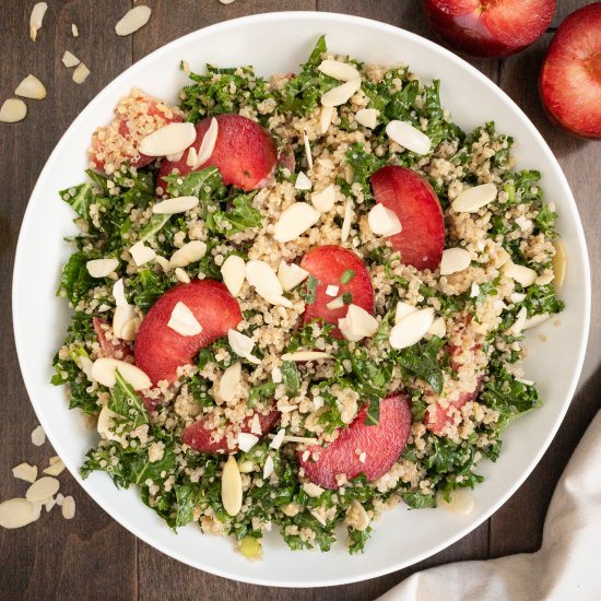 Plum Quinoa Kale Salad