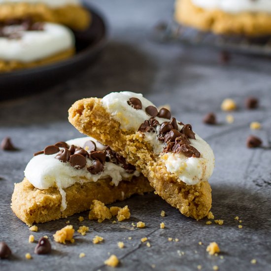 Peanut Butter S’mores Cookies