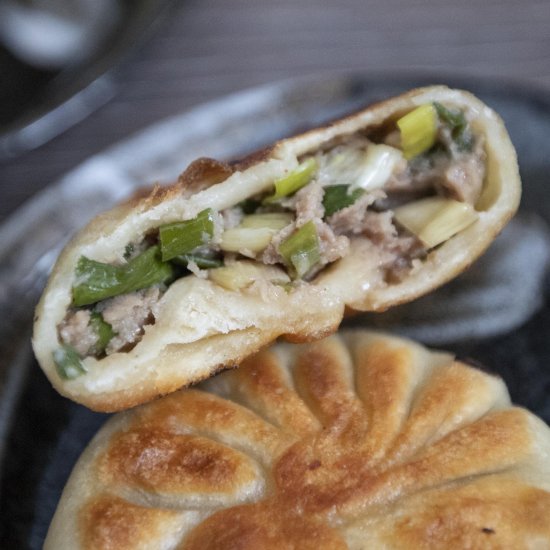 Pan-fried Chinese beef pie