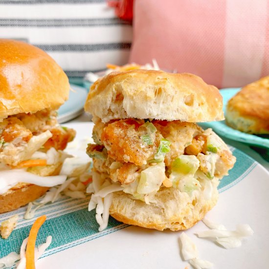 Fried Chicken Salad Sliders