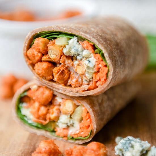 Buffalo Chickpea Wrap