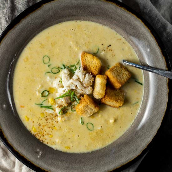 Spicy Crab and Corn Bisque