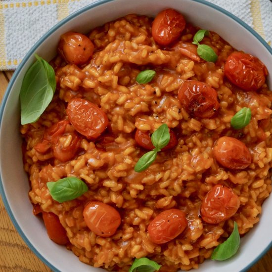 roasted tomato risotto