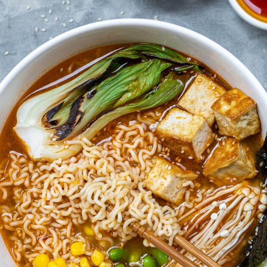 Miso and Tahini Vegan Ramen