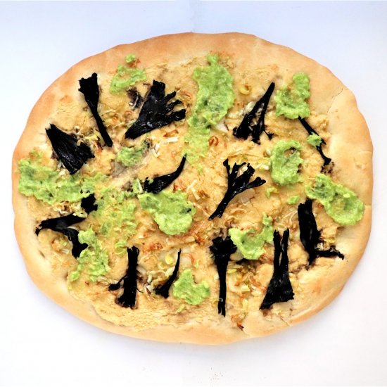 Black Trumpet Leek Pizza