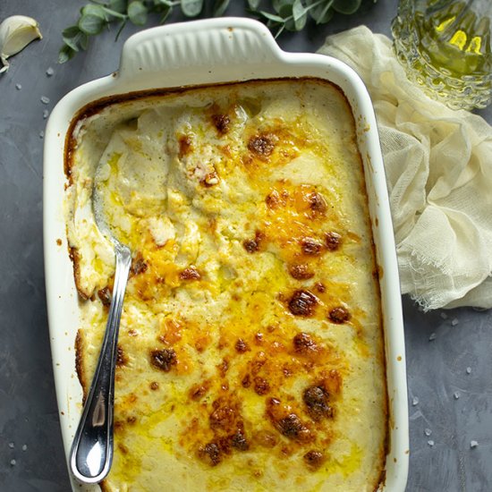 Scalloped Potatoes with Extra Sauce