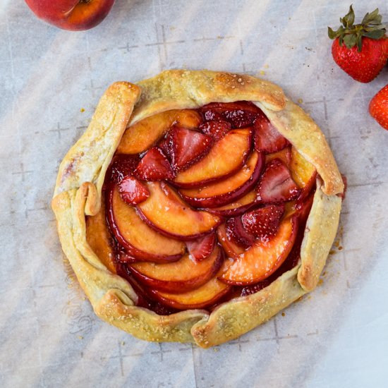 Strawberry Peach Galette