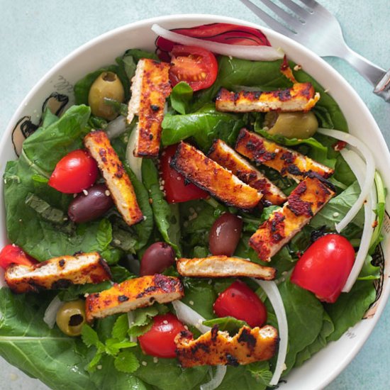 Air Fryer Tofu Salad